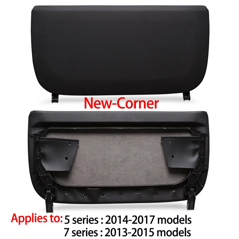 F10 F11 F01 F02 F07 Leather Car Seat Backrest Panel Storage Pocket Cover For BMW 5 additional angle