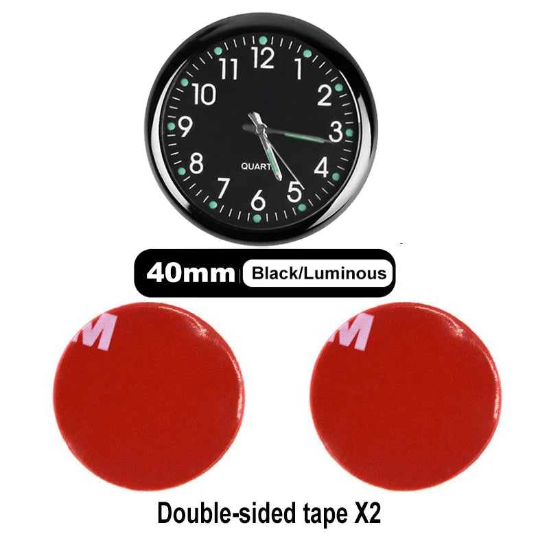 2023 New Mechanics Quartz Clocks Digital Watch Car Mini Clock Automobiles Internal Stick-On Car Ornament Auto Accessories