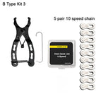 Bicycle Repair Tool Set Chain Wear Checker 6/7/8/9/10/11 Speed Joint Magic Buckle MTB close-up view