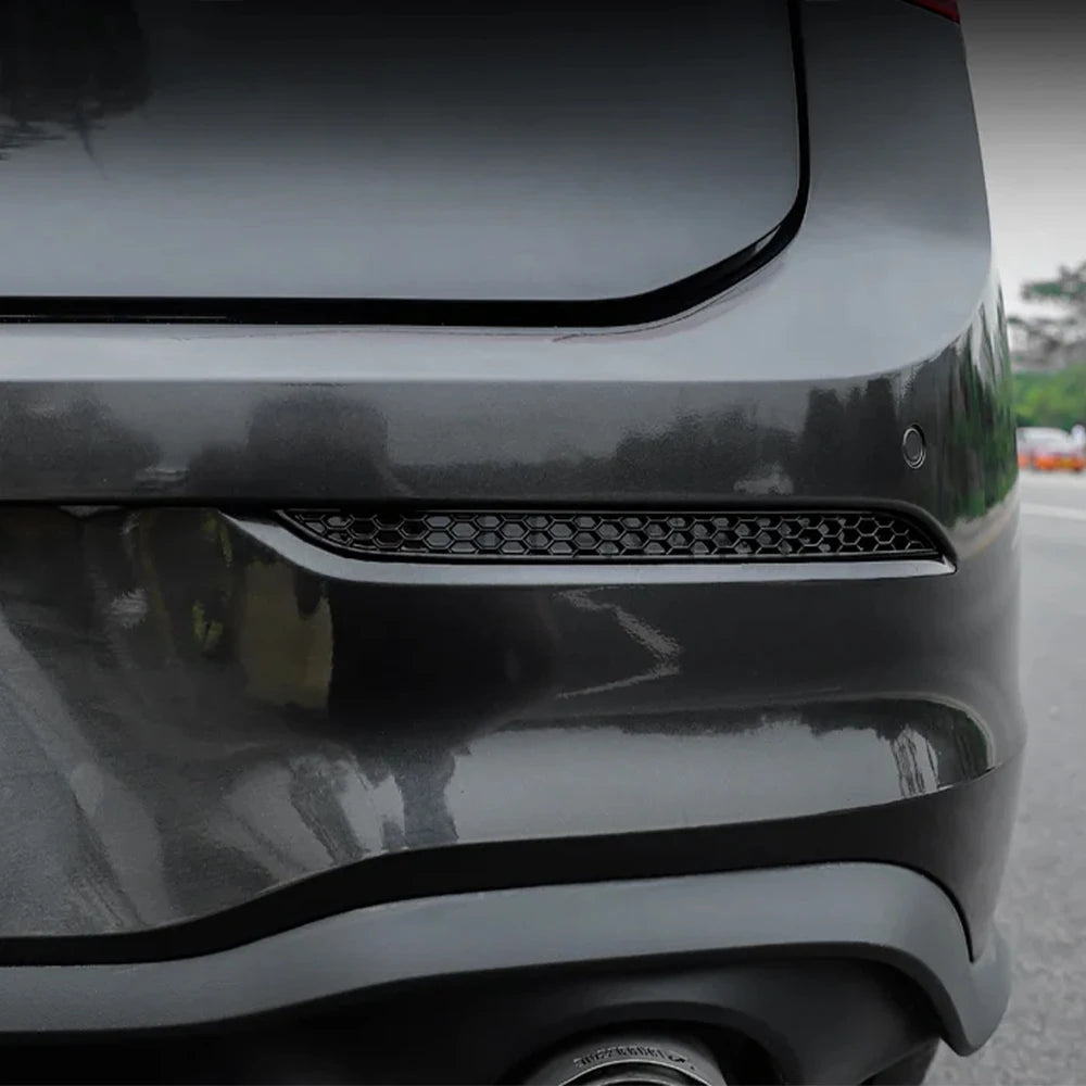 For VW Golf 8 MK8 Accessories 2020 2021 Honeycomb Style Rear Bumper Fog Light Lamp Cover detail view