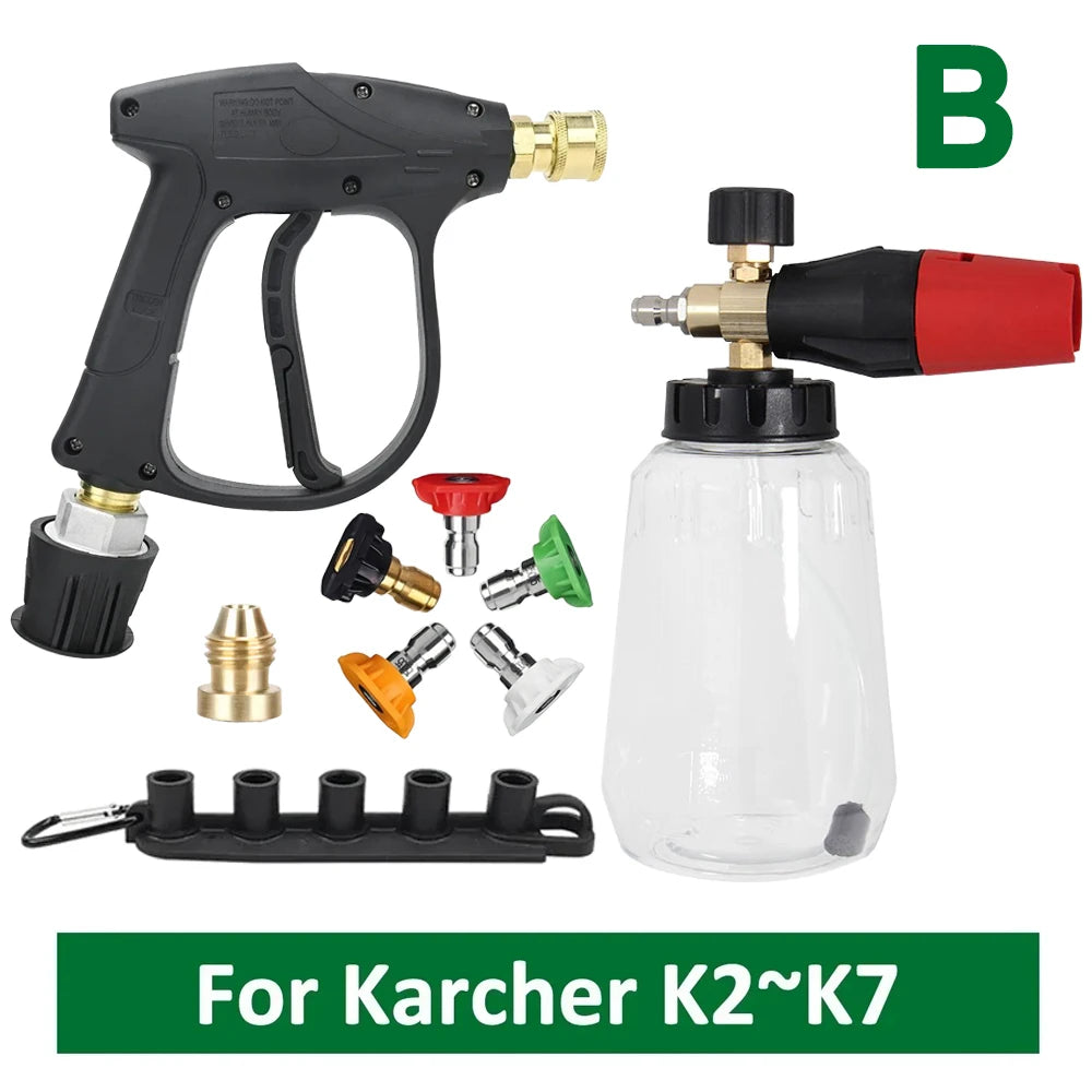 Karcher Compatible Snow Foam Lance Kit | High Pressure Water Gun with Quick Connector alternate view