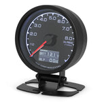 7-Color Backlight Display Gauge Set | Boost Water Temp Oil Pressure Tachometer additional angle