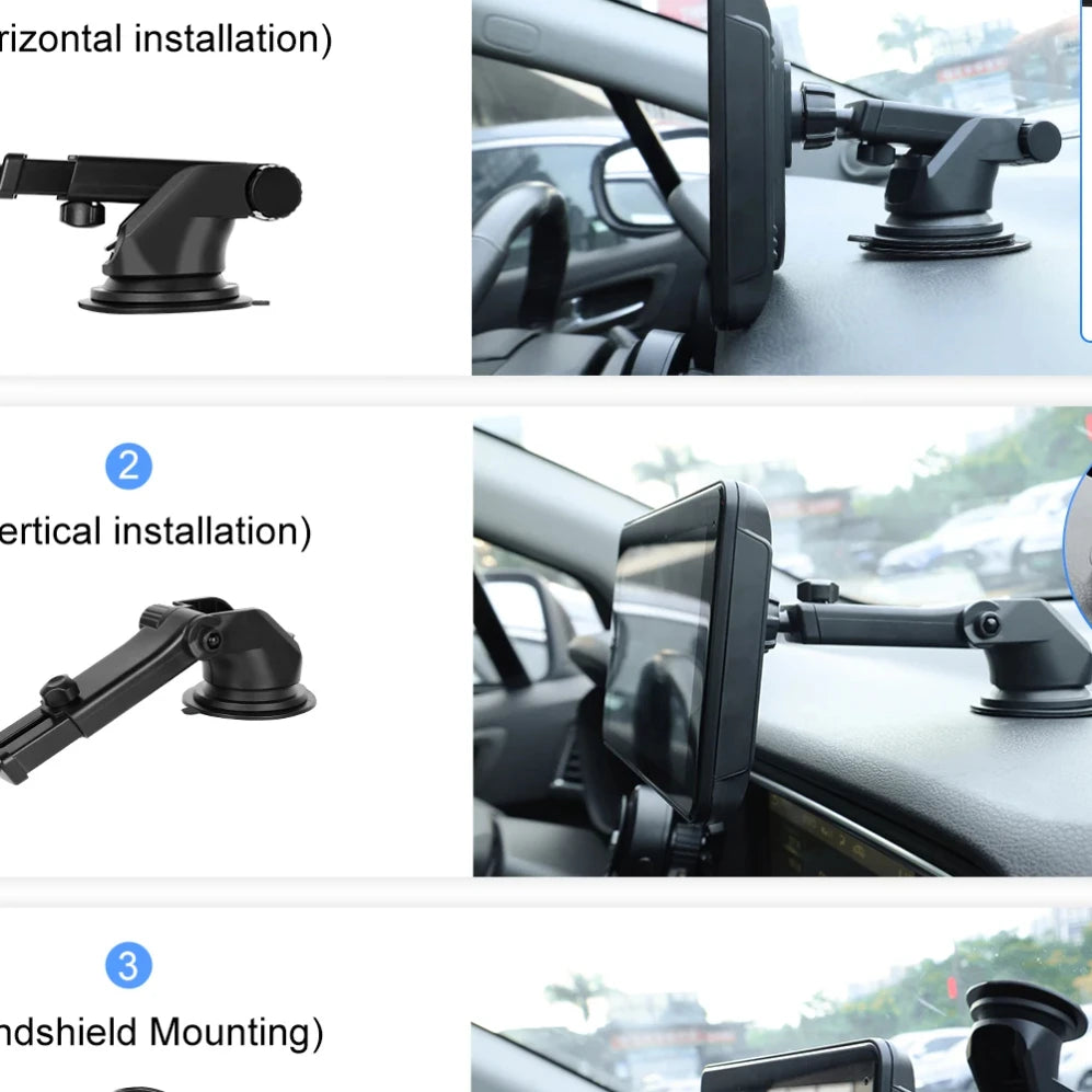 Expansion Bracket Holder | Suction Cup Mount for MP5 Car Radio detail view