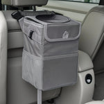 3-in-1 Car Trash Can with Lid & Waterproof Storage Bag alternate view
