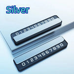 Double-Number Temporary Parking Sign Car Moving Number Plate
