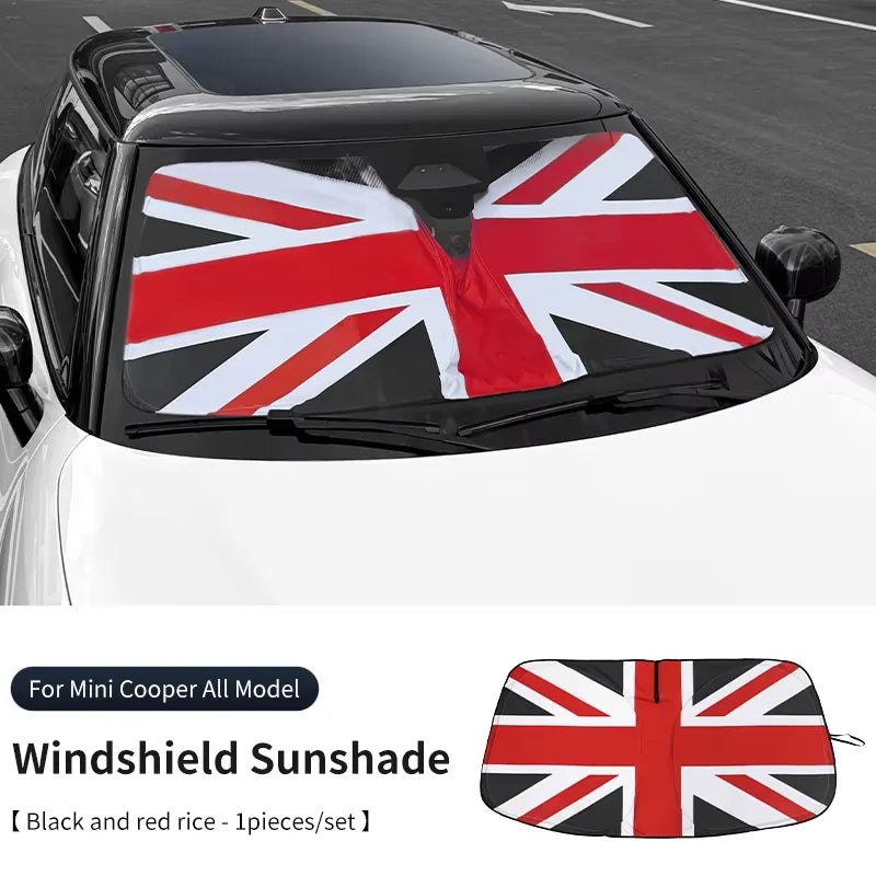 Car Front Windshield Sunshade UV Blocking Cover | For Mini Cooper F56 F60 R56 R60 J01 J0 detail view