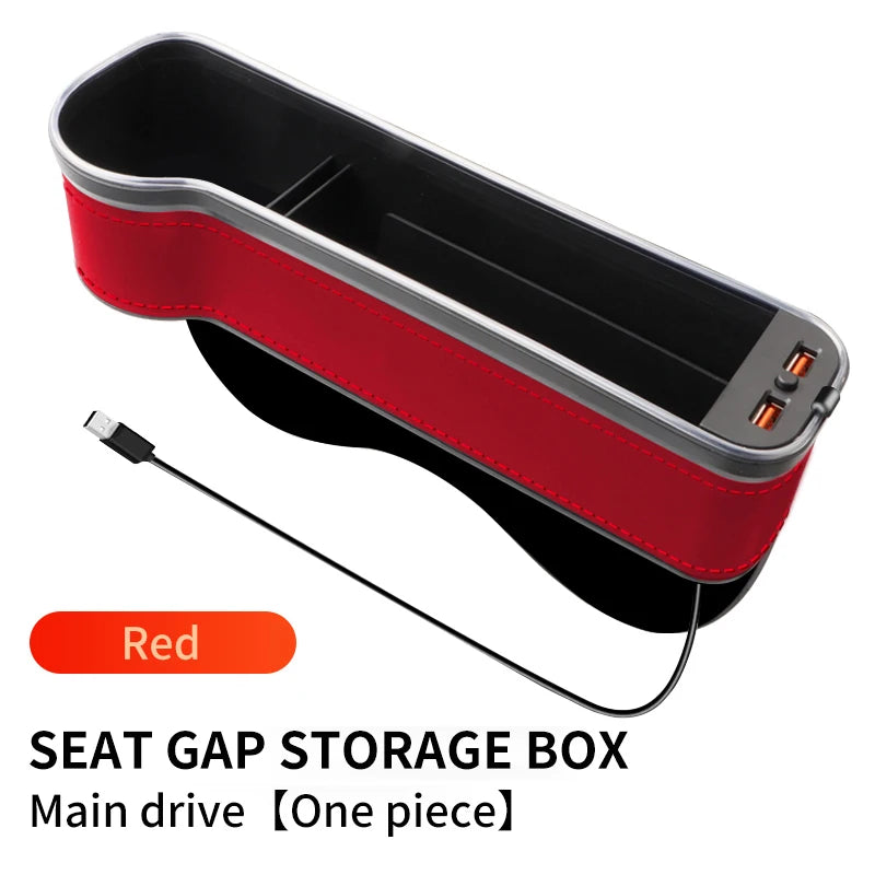 Car Seat Gap Filler Cup Holder with LED and USB Charger