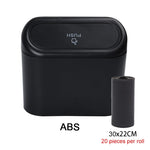 Car Trash Can (with Lid) Contains 60 (300) Garbage Bags, Small Car Trash Can, Leak-pr alternate view