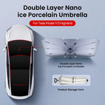 YZ For Tesla Model 3 Y Highland 2026 Car Sunshade Umbrella | Foldable Front Sunscreen alternate view