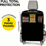 Car Seat Back Organizer with Storage Pockets, Kick Mat Protector