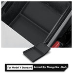 for Tesla Model Y Standard 2026 Accessories Center Console Storage Organizer Box Armrest Box Storage Tray Protection Mat