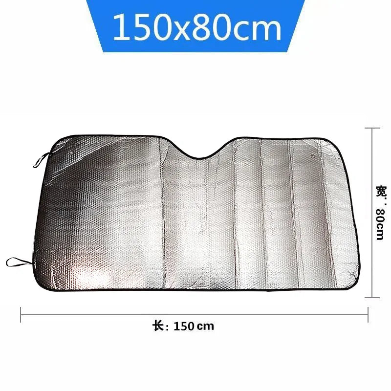 140x70CM Car Window Sun Shade Windshield Snow Ice Anti-UV Protection Front Rear Winds alternate view