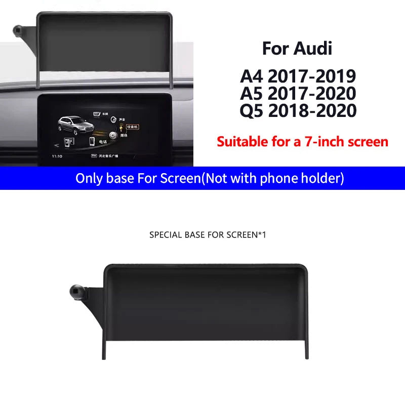 Car Mobile Phone Holder For Audi A4 B9 A5 Q5 Special Bracket Of Screen GPS Stable Phone Holder Suitable All Smartphone holder