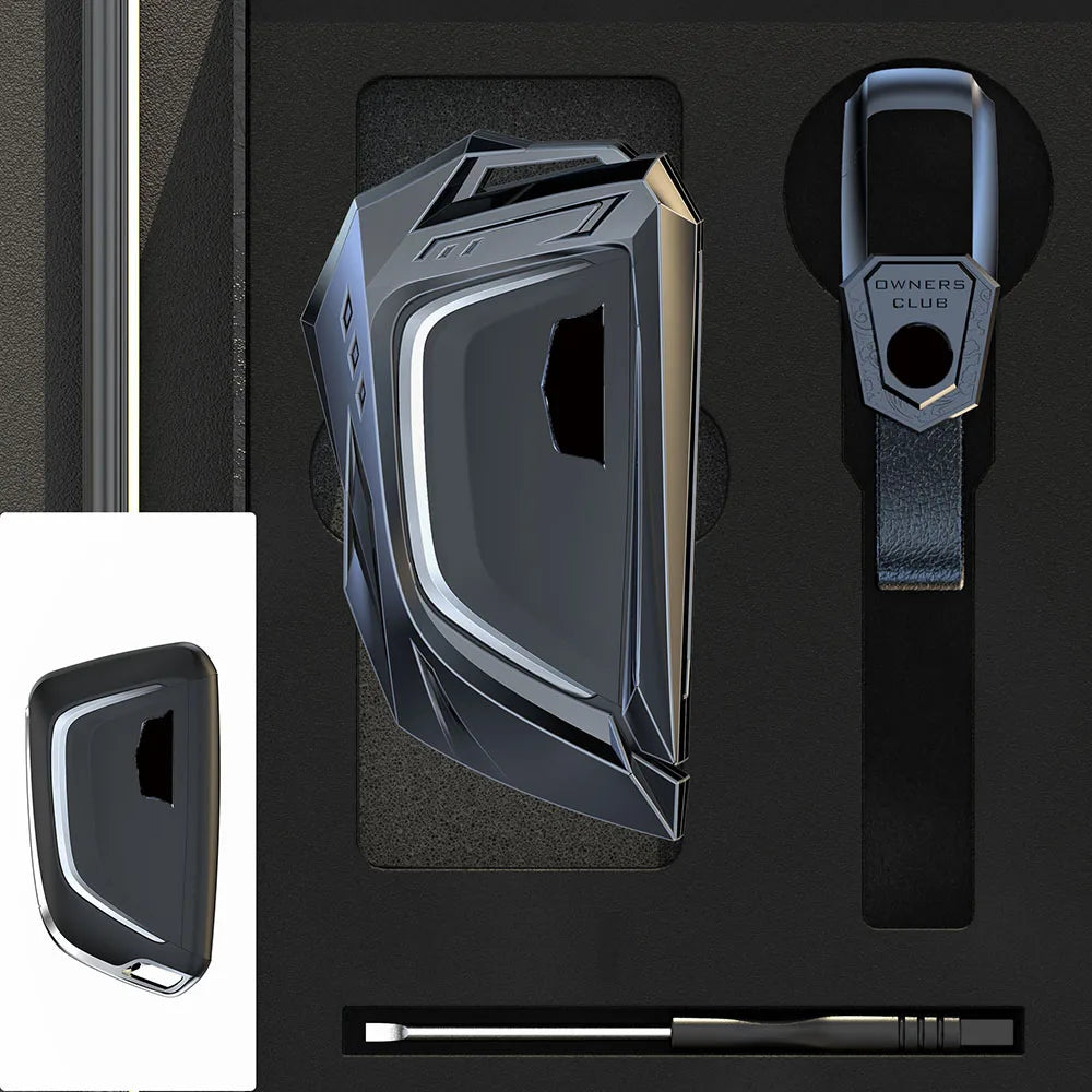 Car Key Shell Case Cover for Cadillac ATS CT6 CTS DTS XT5 Escalade ESV SRX STS XTS ELR 2014 - 2018 Remote Key Holder Keychain