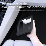 3-Pocket PU Leather Car Storage Bag Organizer with Mesh Net detail view