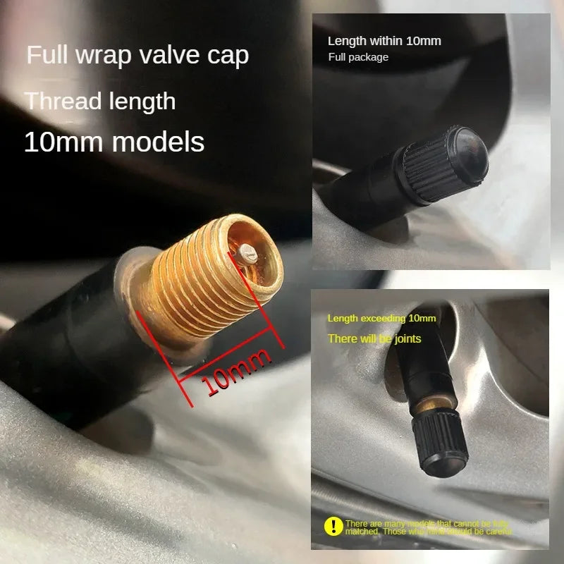 Plastic Tire Valve Dust Caps | Universal Schrader Stem Covers for Car, Bike, Truck lifestyle view