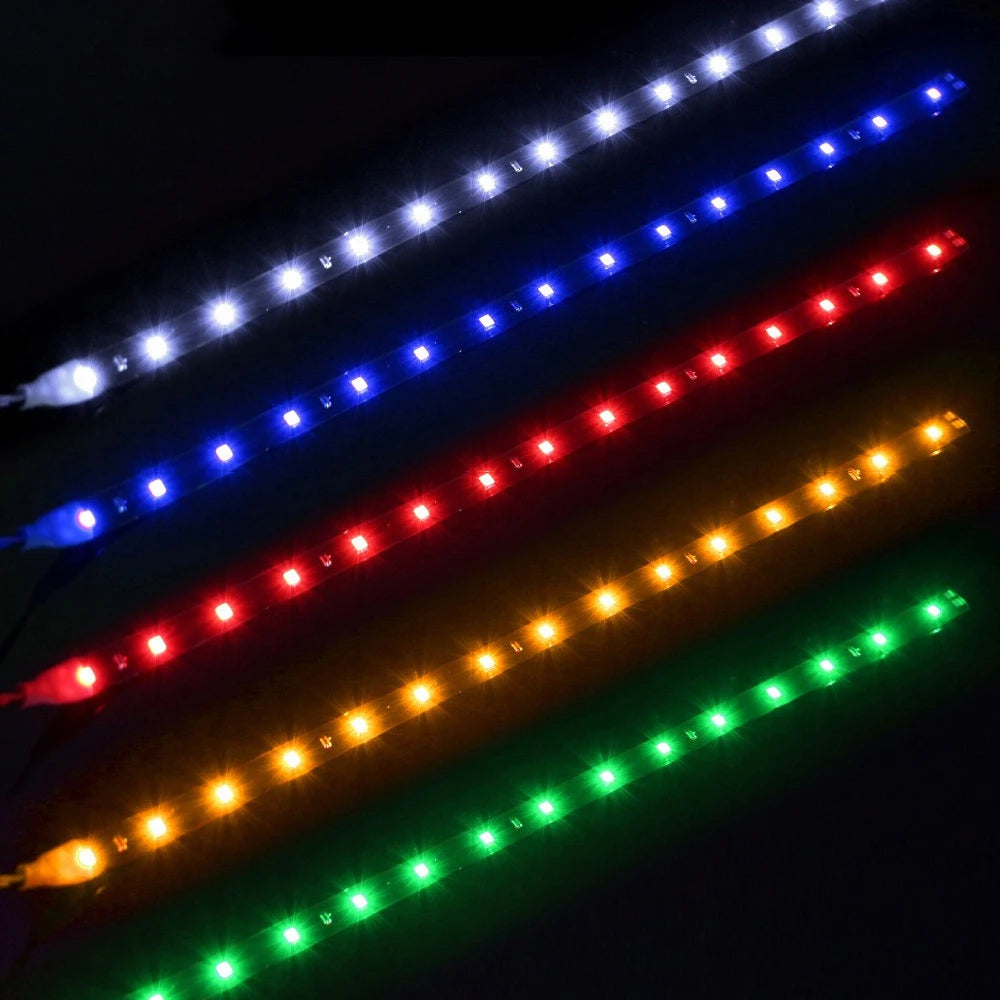 2 LED Strip Light 30CM 12V IP67 Waterproof close-up view