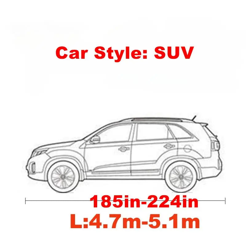 Universal Stretch Car Cover | Sunproof Windproof Dustproof Scratch Resistant UV Protecti detail view