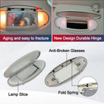 Car Sun Visor Cap Vanity Mirror Cover For BMW Mini Cooper R55 R56 R57 R58 R59 2007 - 2014 Plastic Front Left / Right Accessories
