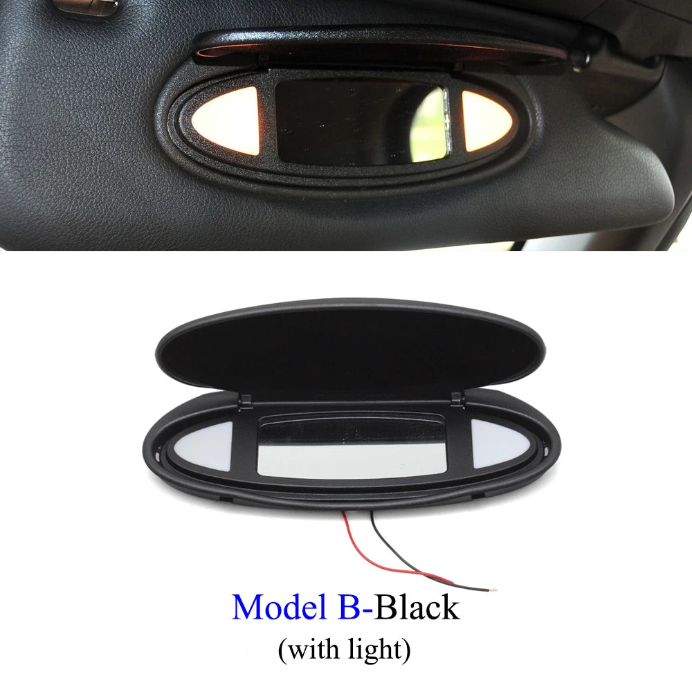 For Porsche Boxster Cayman 986 987 CARRELA TARGA GT2 GT3 996 997 Car Makeup Vanity Sun Visor Shade Mirror Cover Assembly