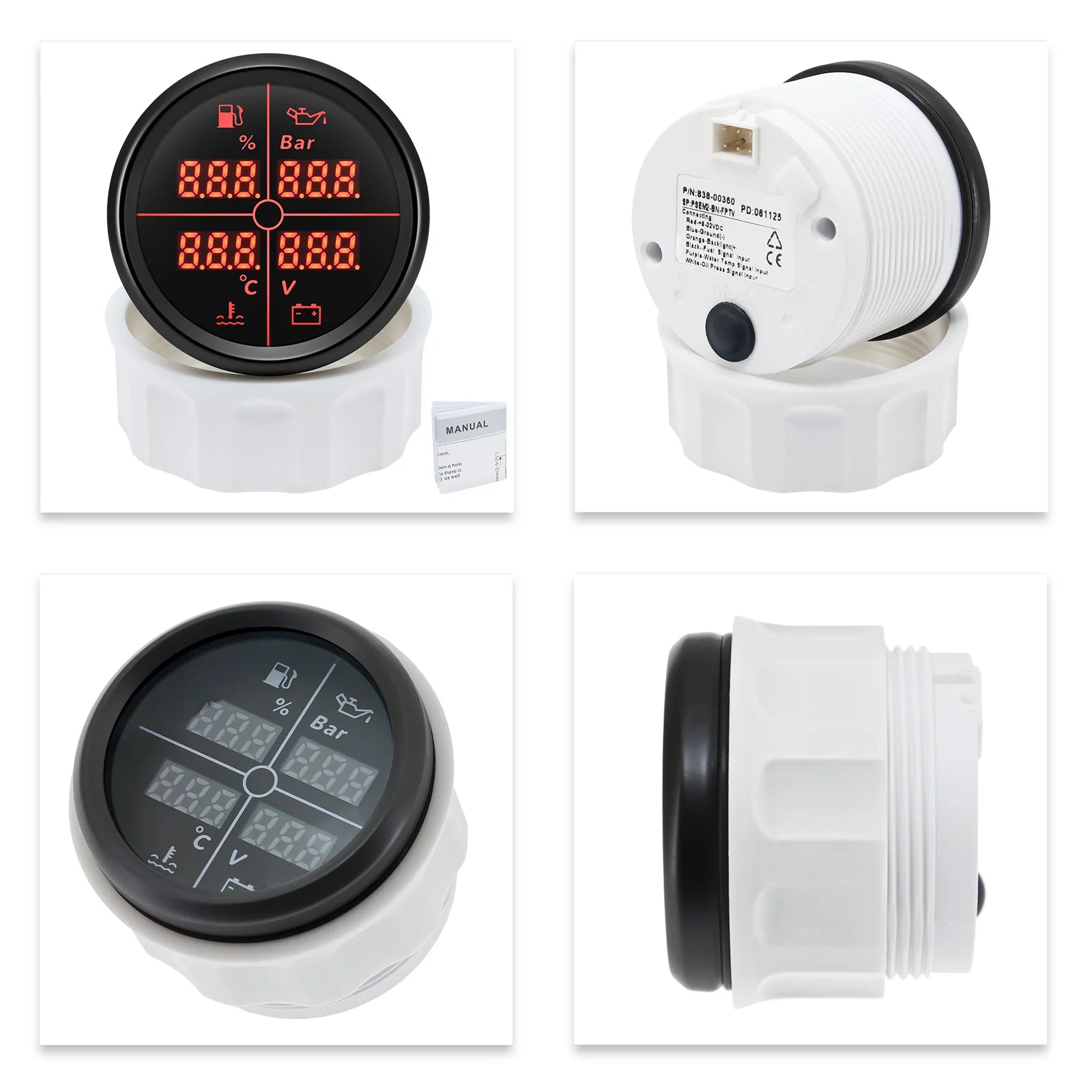 52mm 4 in 1 Multifunction Gauge | Fuel Level, Oil Pressure, Water Temp, and Voltmeter lifestyle view