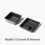 Interior Console Organizer Storage Tray Armrest Box Secret Privacy Holder Coaster Mat alternate view