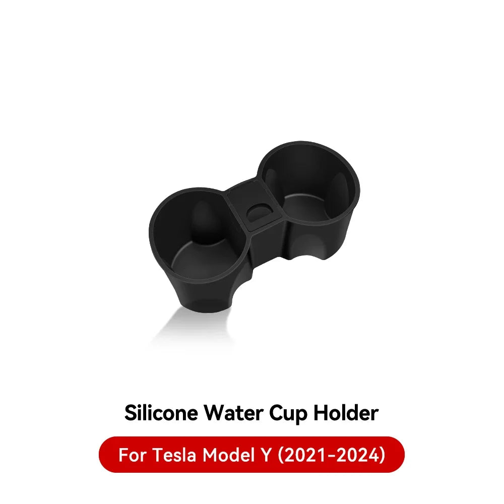 Car Storage Box for Tesla Model 3/Y Highland | Center Console Hidden Organizer close-up view