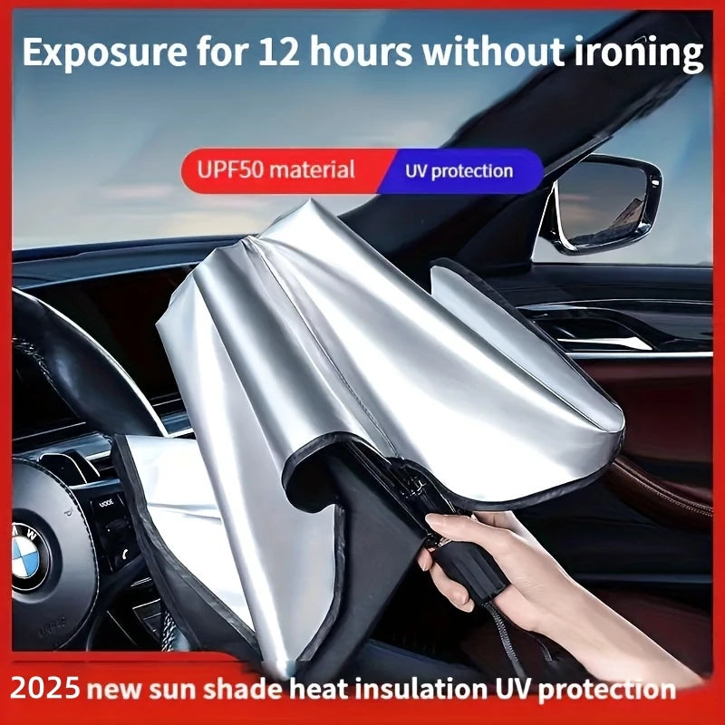Folding Car Windshield Sun Shade Umbrella alternate view