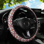 19 Diving material printed fabric car rimless steering wheel cover Christmas camouflage detail view