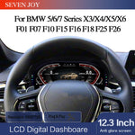 12.3" Digital Dashboard Speedometer for BMW 5/6/7 Series X3 X4 X5 X6 F01 F07 F10 F15 alternate view
