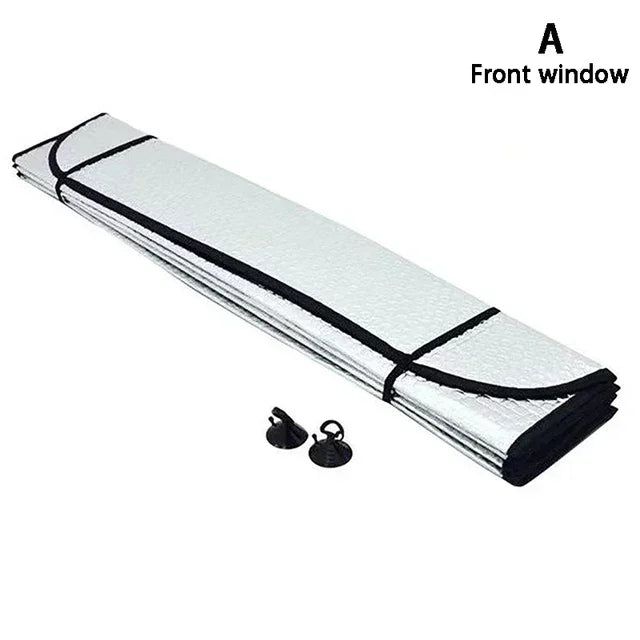 Car Windshield Sun Shade Aluminum Foil UV Protection Foldable detail view