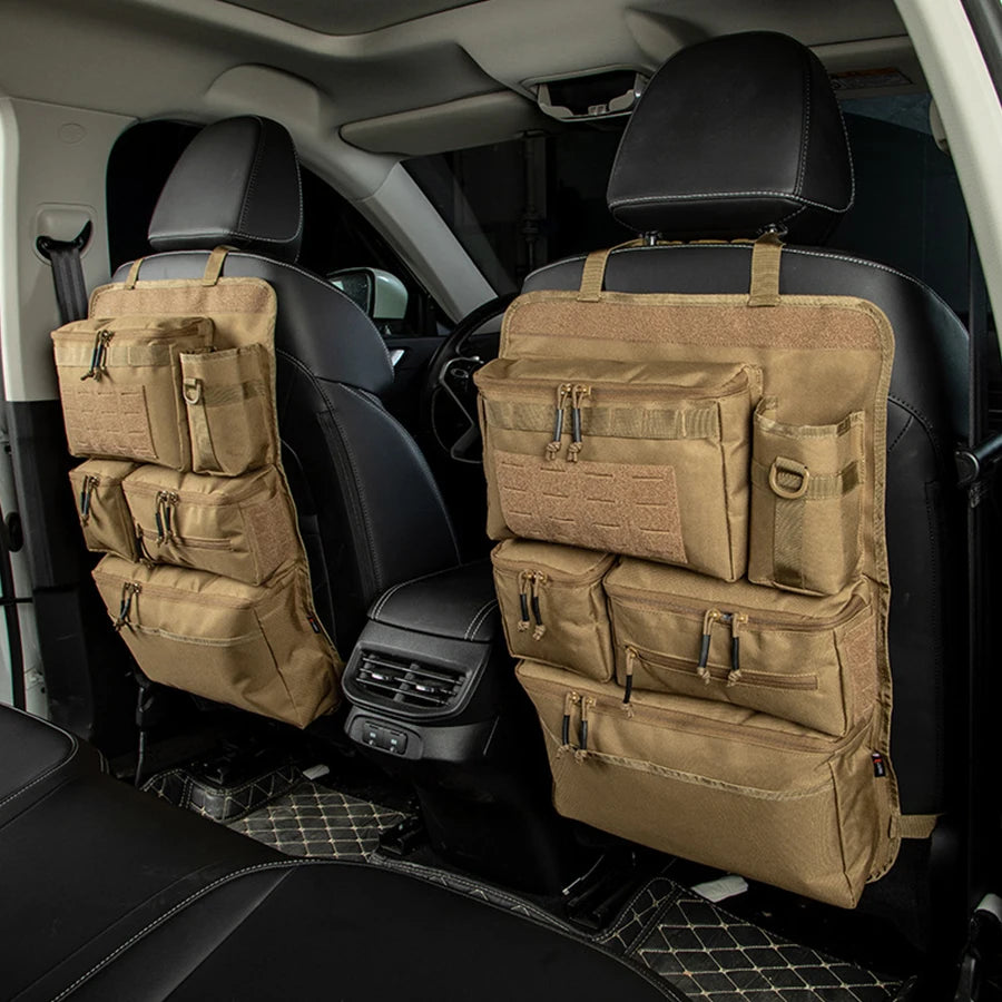 Multifunction 62*42CM 600D Tactical Car Back Seat Multi-Pocket Portable Hanging Stora lifestyle view