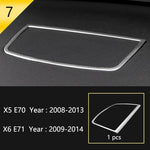 Car Styling For BMW X5 X6 E70 E71 Console Gearshift Frame Decorative Trim Strips Stai lifestyle view
