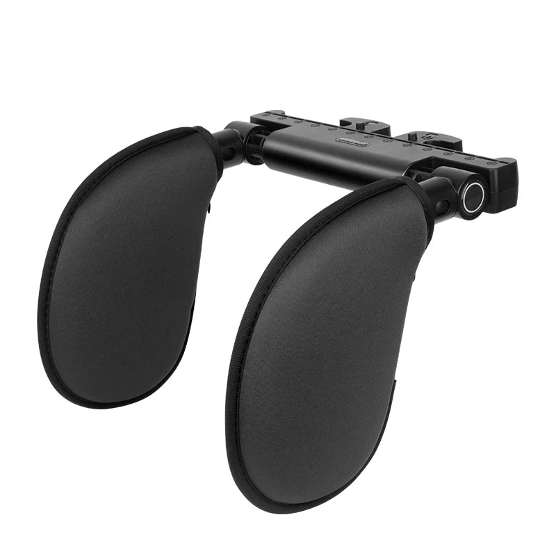 Adjustable Car Headrest Pillow – Memory Foam & PVC Leather Head Support for Adults & alternate view