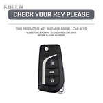 TPU Car Flip Key Case Cover Shell Fob For Toyota Camry Rav4 Auris Corolla Verso Yaris alternate view