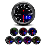 52mm 7 Color LED Tachometer Gauge Set | Boost, Water Temp, Oil Temp, Oil Pressure, Vol close-up view