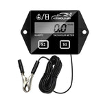 Digital Engine Tach Hour Meter Tachometer Gauge Inductive Display | For Motorcycle Mar close-up view