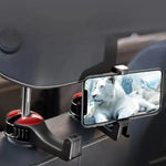 Car Headrest Phone Holder Hook close-up view