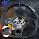 Carbon Fiber Customized Steering Wheel leather Alcantara For Tiguan Passat VW Golf MK7 7.5 GTI GTD GTE 2013-2020 GTI