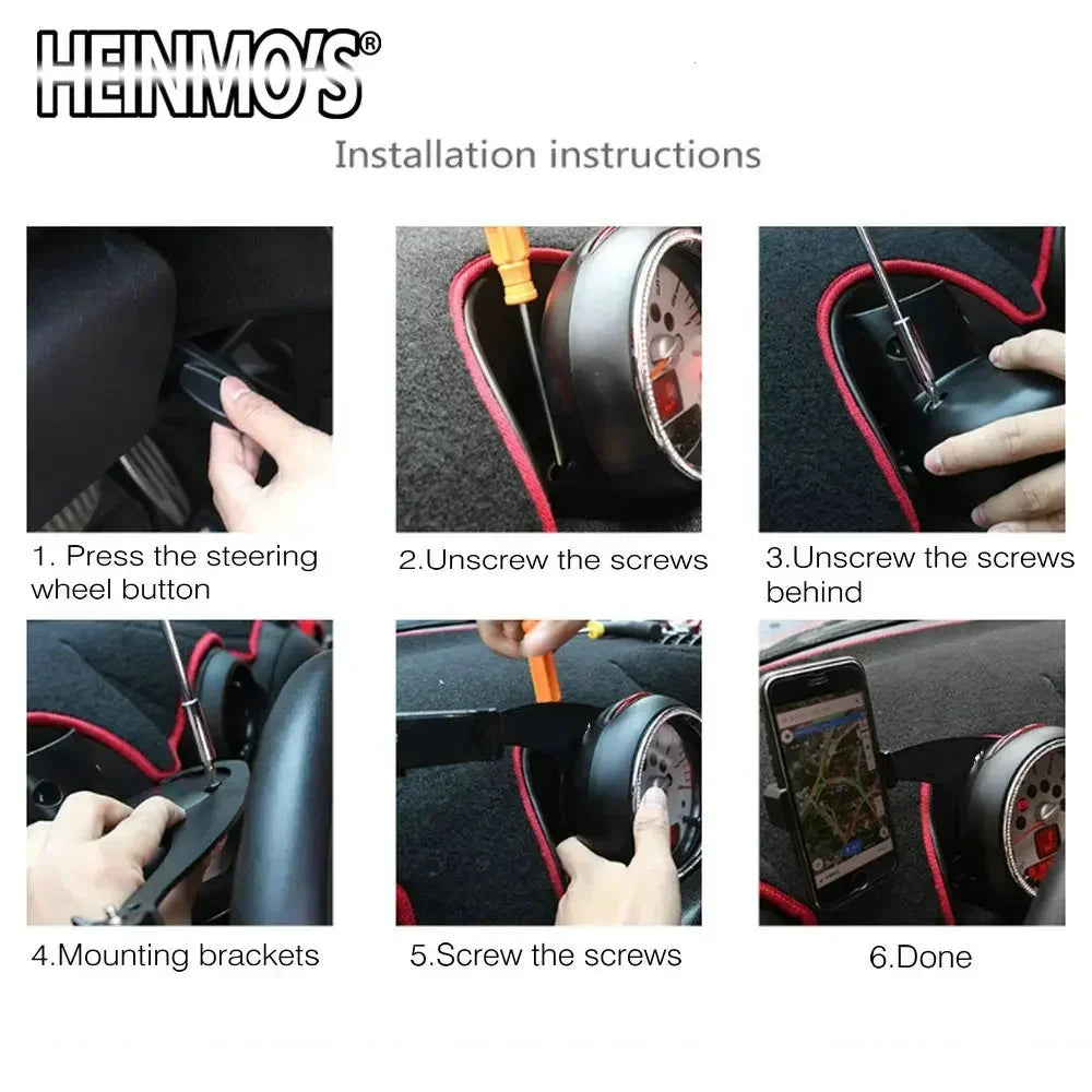 For MINI Cooper Phone Holder | GPS Navigation Bracket for R50 R52 R53 R55 R56 R57 R58 lifestyle view
