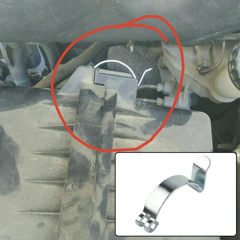 Car Air Filter Housing Fasteners Clips Auto Filters Cleaner Housing Box Lid Spring Clip Metal Clamp Replacement