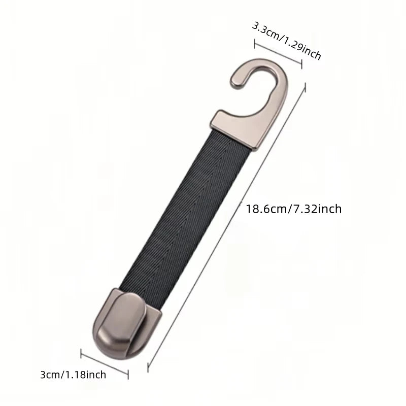 Alloy Headrest Hook, Silent Anti-Slip Seat Back Rack, Premium Business Car Storage Ac alternate view