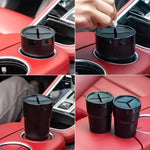 Mini Car Trash Can With Lid Leakproof Cup Holder Bin additional angle