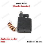 9522 PRO Remote Control Car Parts Swing Arm, Pull Rod, Steering Cup, Tire, Chassis, Tr close-up view