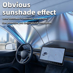 Car Windshield Sun Shade Universal Front Window Sun Visor UV Resistant Heat Insulation close-up view
