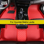 CUWEUSANG Custom Car Floor Mats For Hyundai Matrix Lavita 2000-2010 Auto Carpets Foot Coche Accessorie