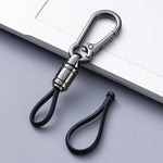 Car Key Chain Pendant Metal Simple Key Chain Men's Waist Hanging Buckle Ring Pendant H close-up view