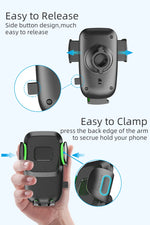 Cell Phone Holder Car, Windshield/Dashboard/Window Car Phone Holder Mount, Suction Cup close-up view