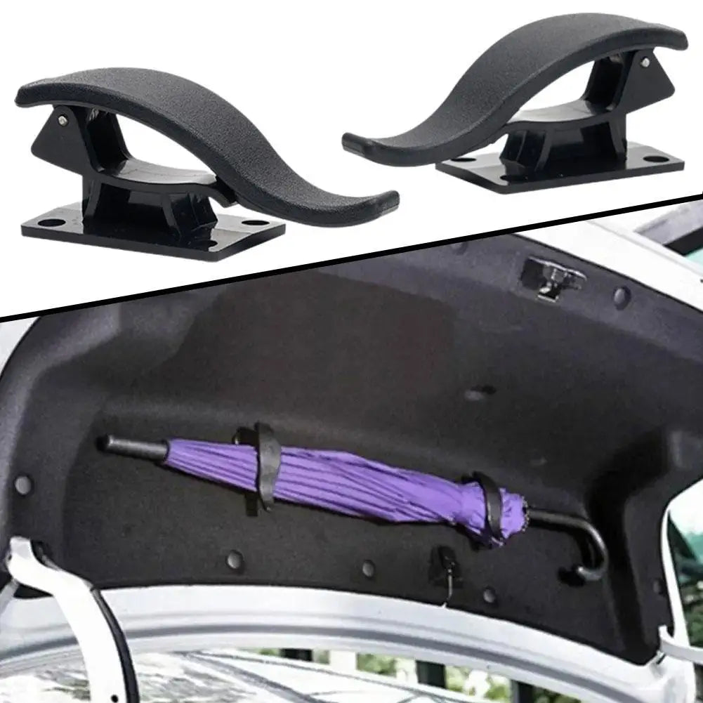 2PCS Car Seat Back Hook Multi-purpose Trunk Umbrella Holder Car Umbrella Fixing Bracket Car Seat Bac
