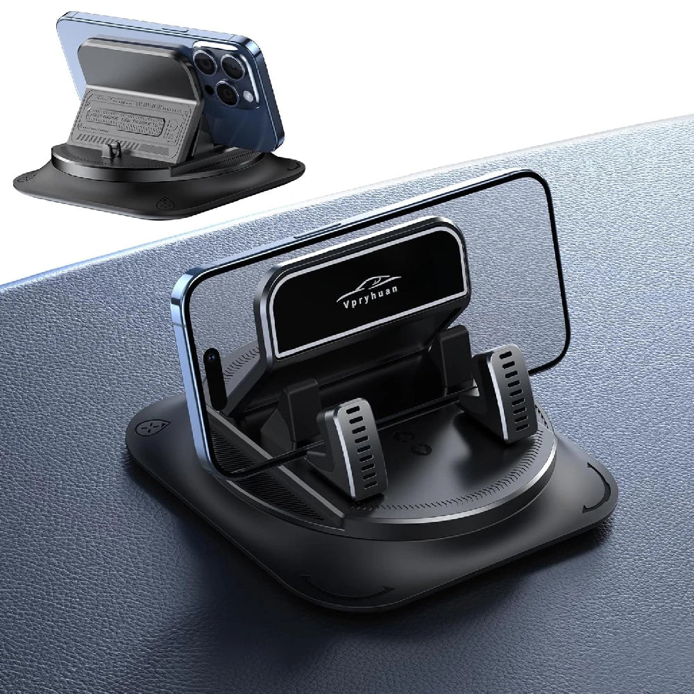 One-Hand Operated Dash Phone Clip, Shockproof 360° Rotatable Holder for Car, Perfect alternate view